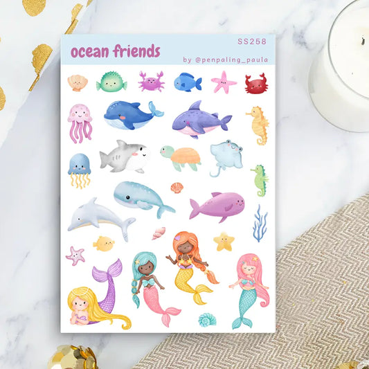 Ocean Friends Sticker Sheet