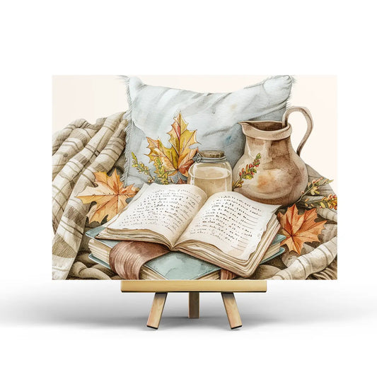 Cozy Autumn Postcard