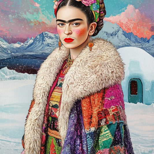 Frida with an Igloo