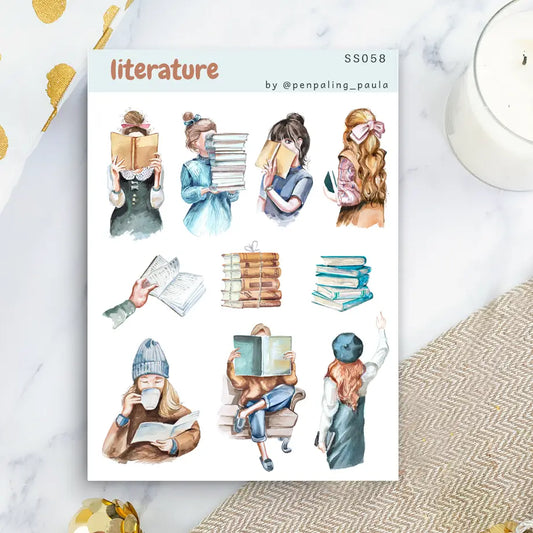 Literature Sticker Sheet