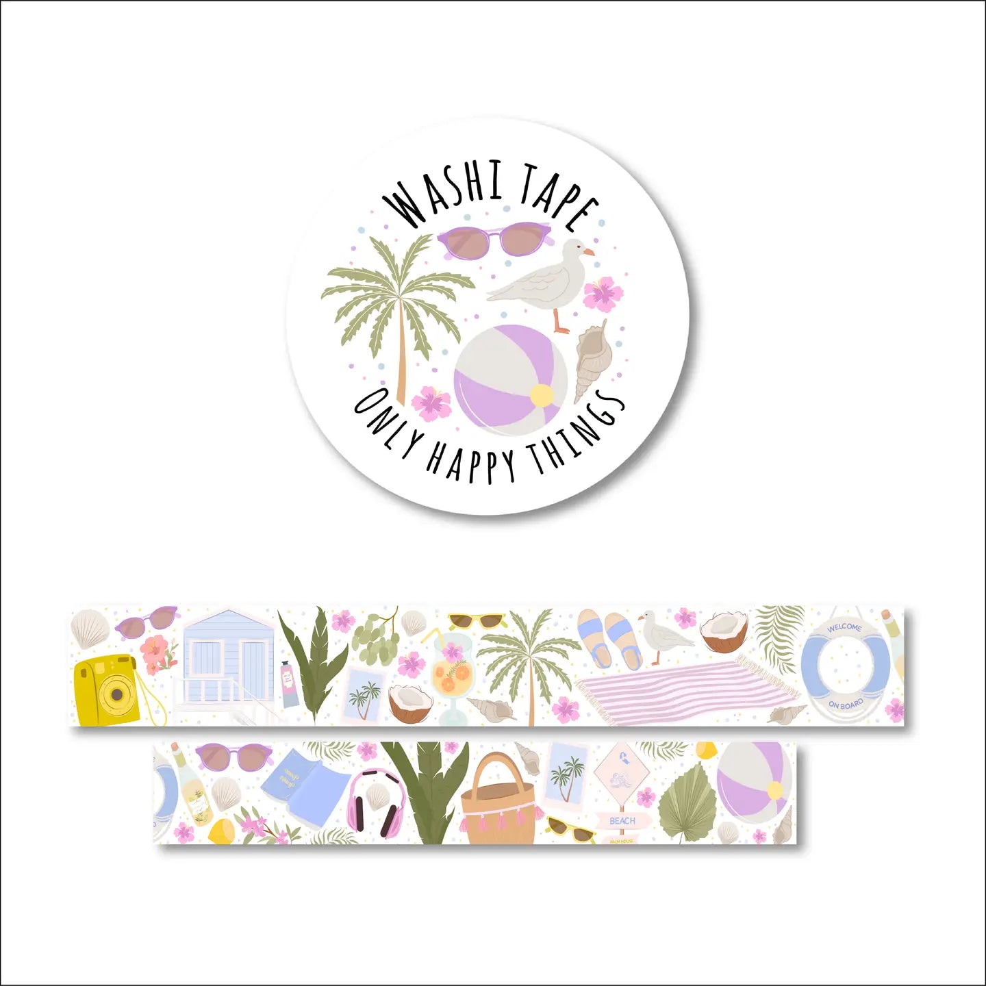 Beach Day Washi Tape