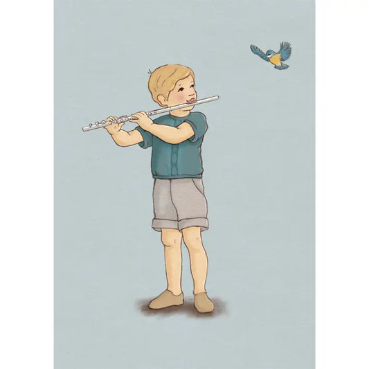Belle & Boo Postcard "Flute"