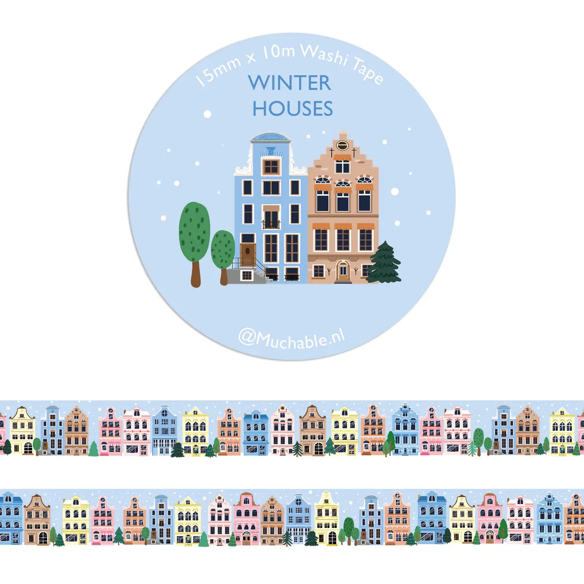 Winter Houses Washi Tape
