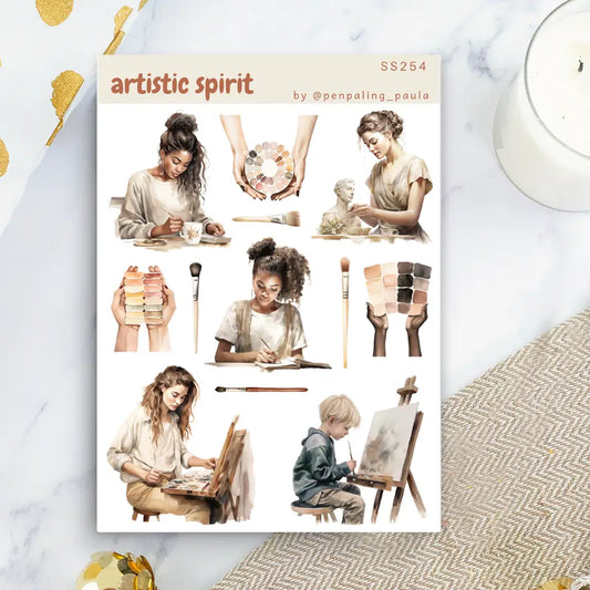 Artistic Spirit Sticker Sheet