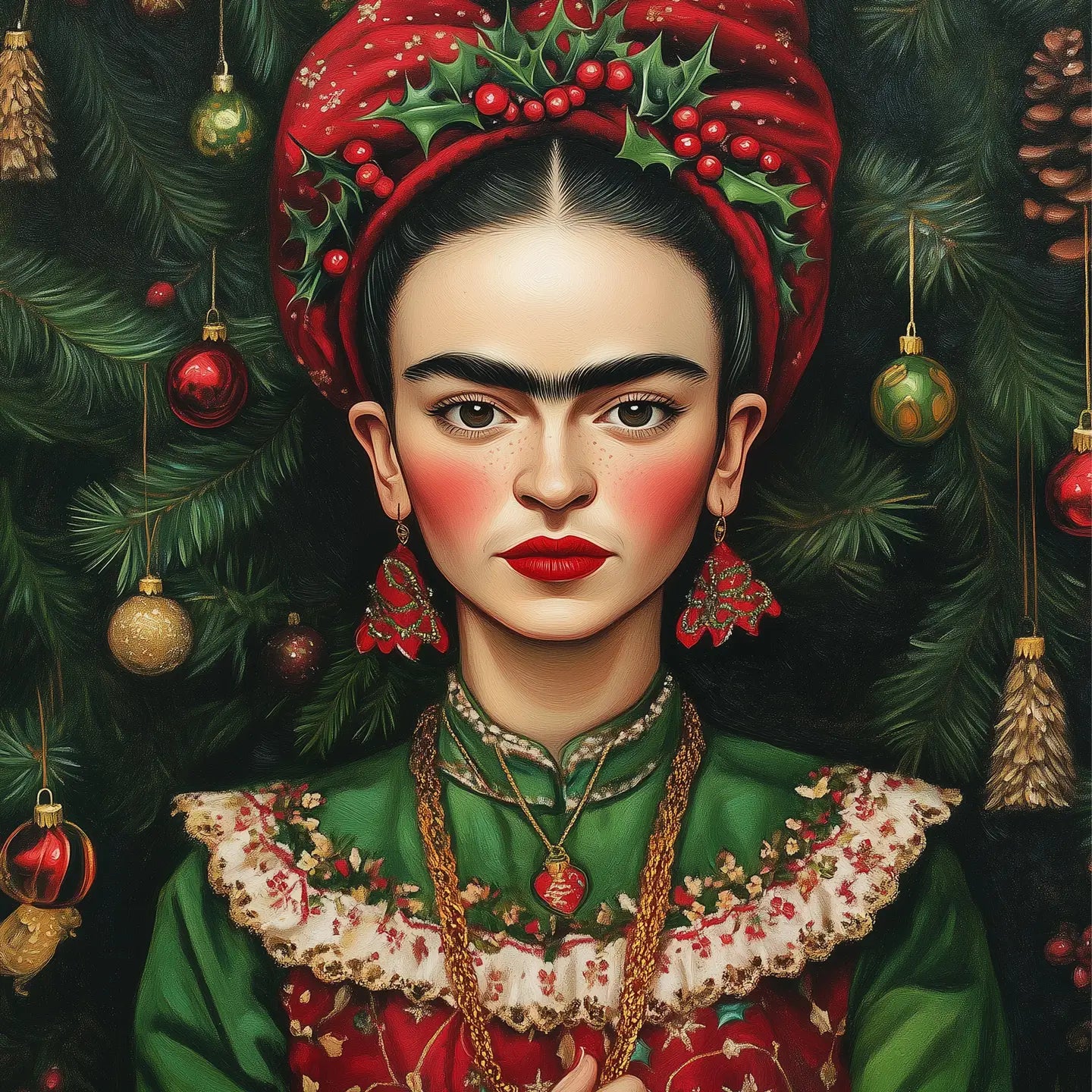 Frida During Christmas