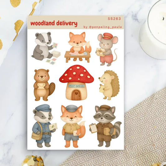 Woodland Delivery Sticker Sheet