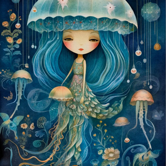 Mermaid Jelly Postcard