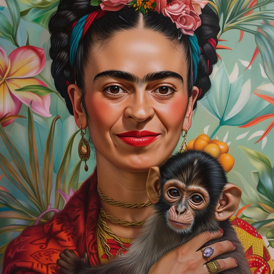 Frida with Monkey