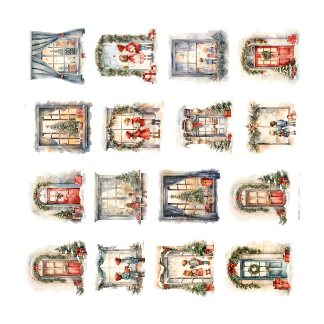 Christmas Windows - PET Tape PRE-CUT