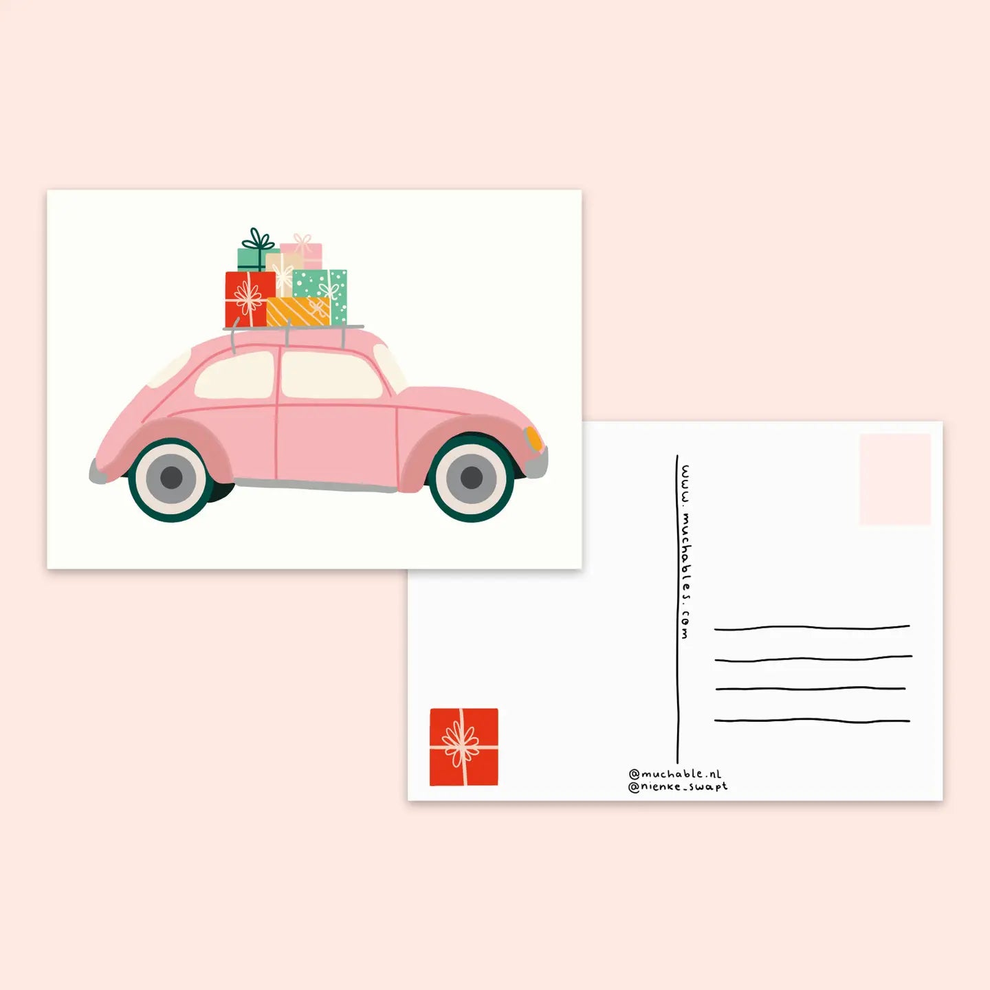 Cozy Car Postcard
