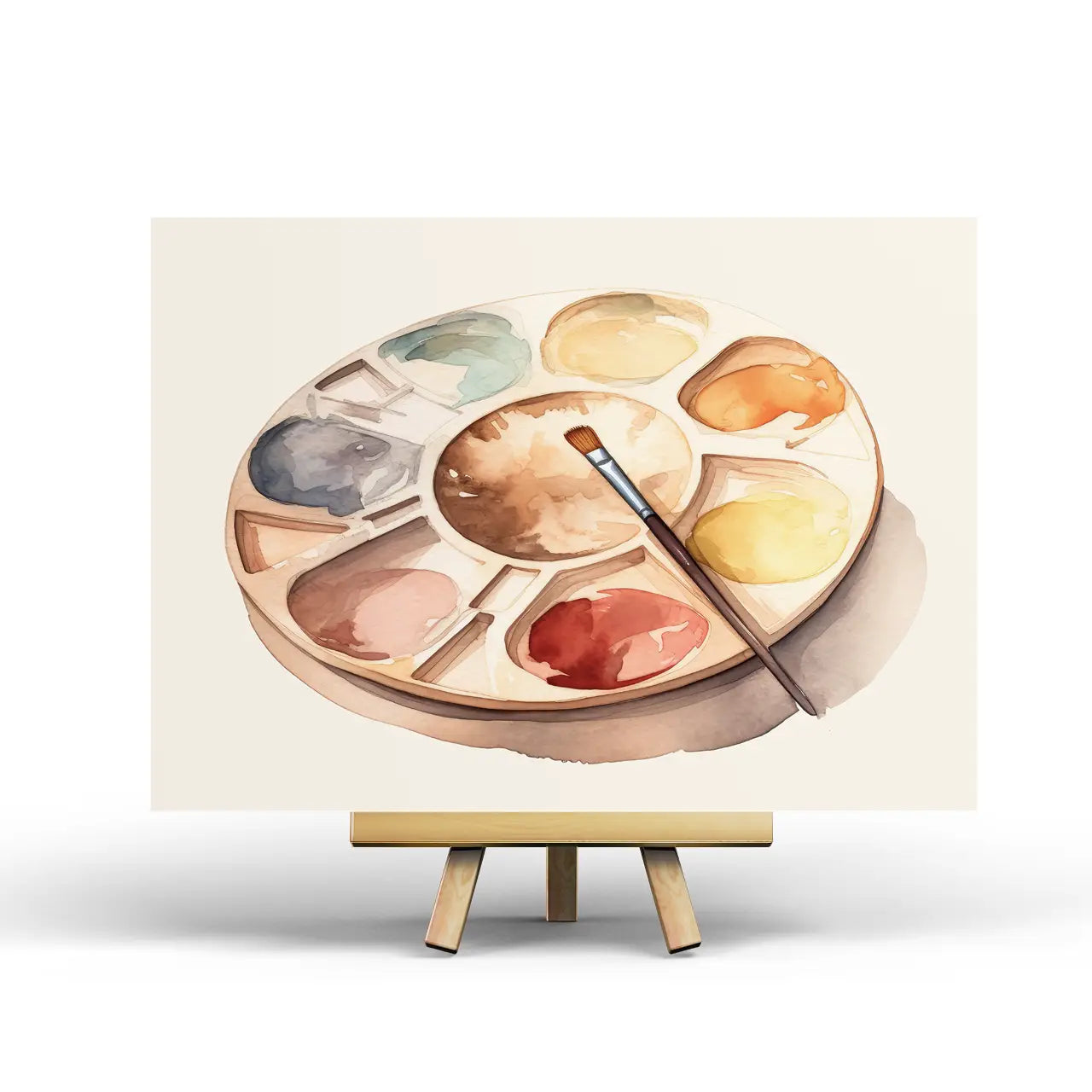 Paint Palette Postcard