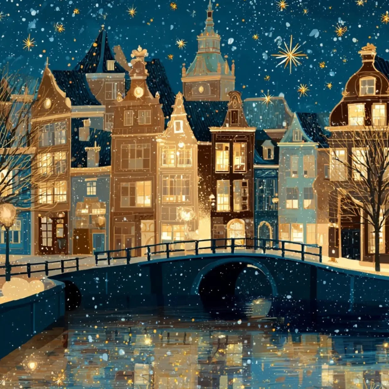 Christmas Village No. 10 Postcard