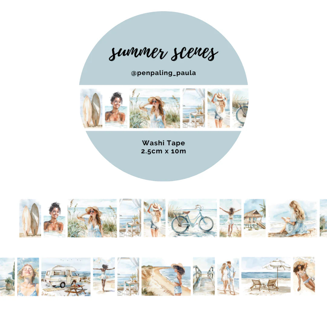 Summer Scenes Washi Tape Wide