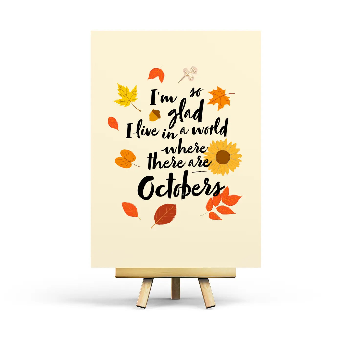 World with Octobers Postcard