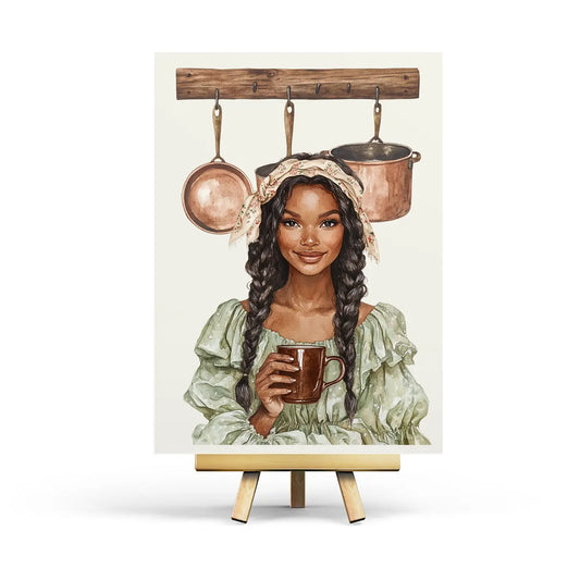 Coffee by the Kitchen Postcard