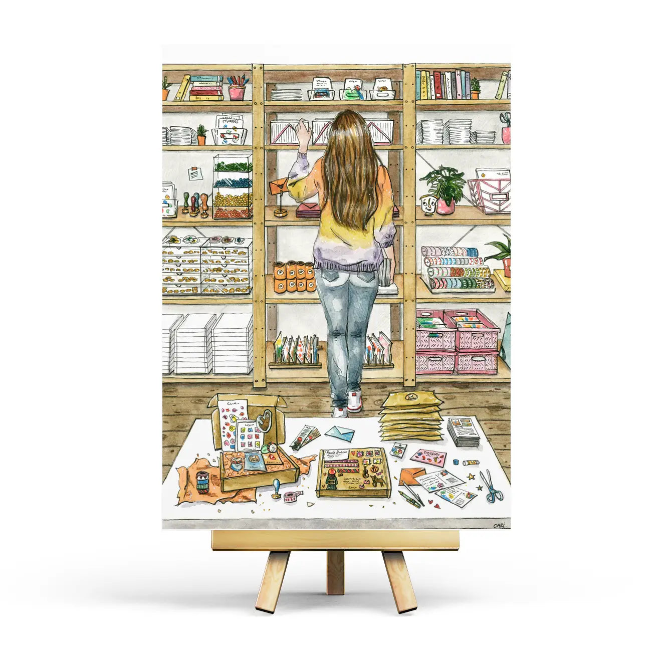 Stationery Shop Postcard