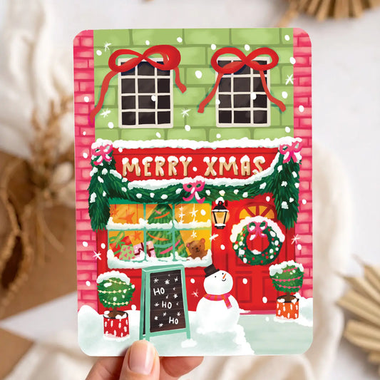 Cheerful Shop Postcard