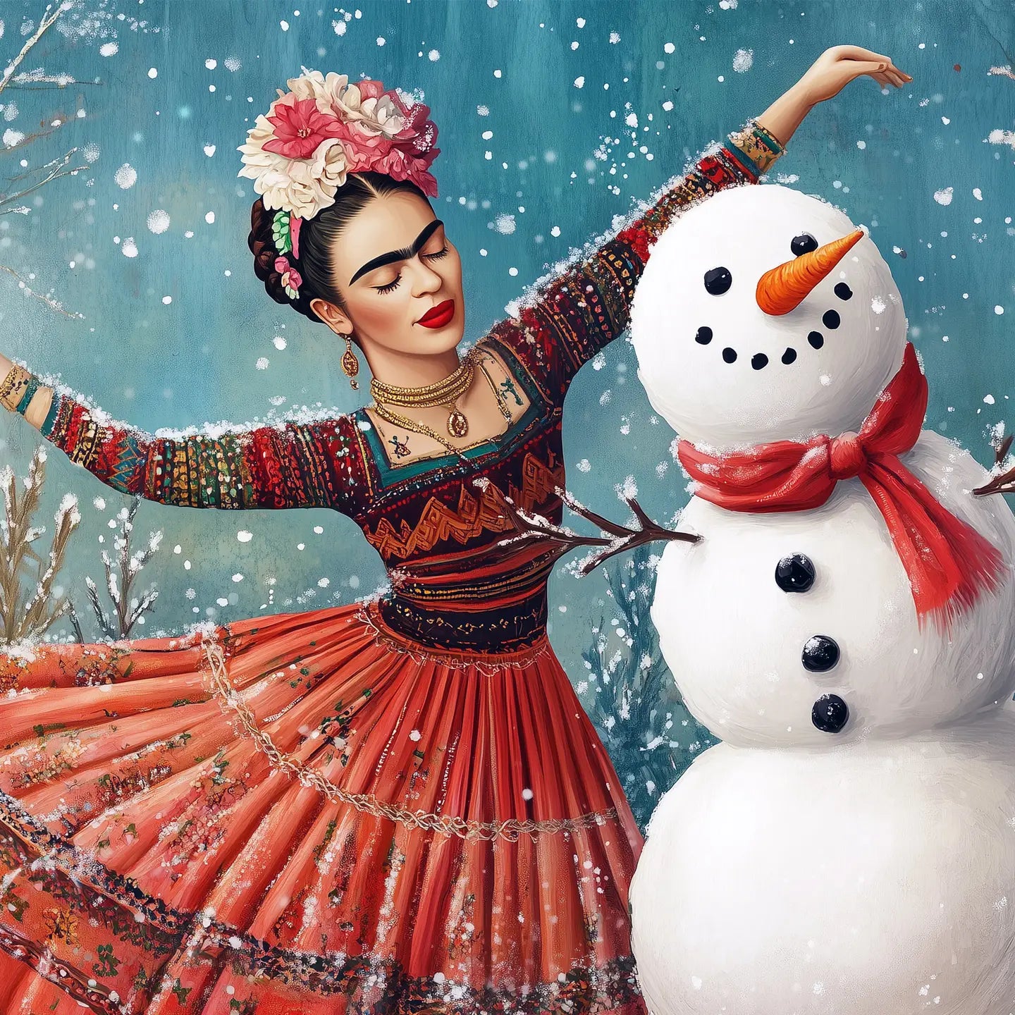 Frida Dancing with Frosty