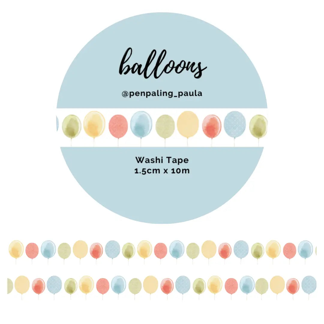 Ballons Washi Tape