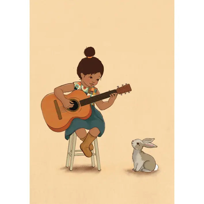 Belle & Boo Postcard "Guitar"