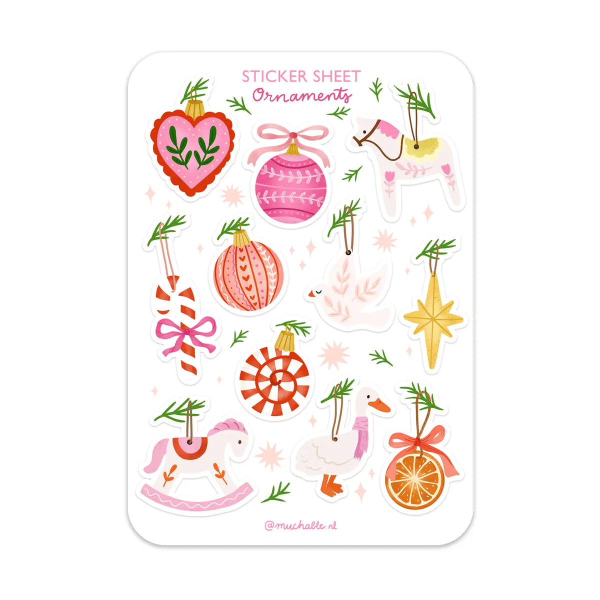 Ornaments Sticker Sheet