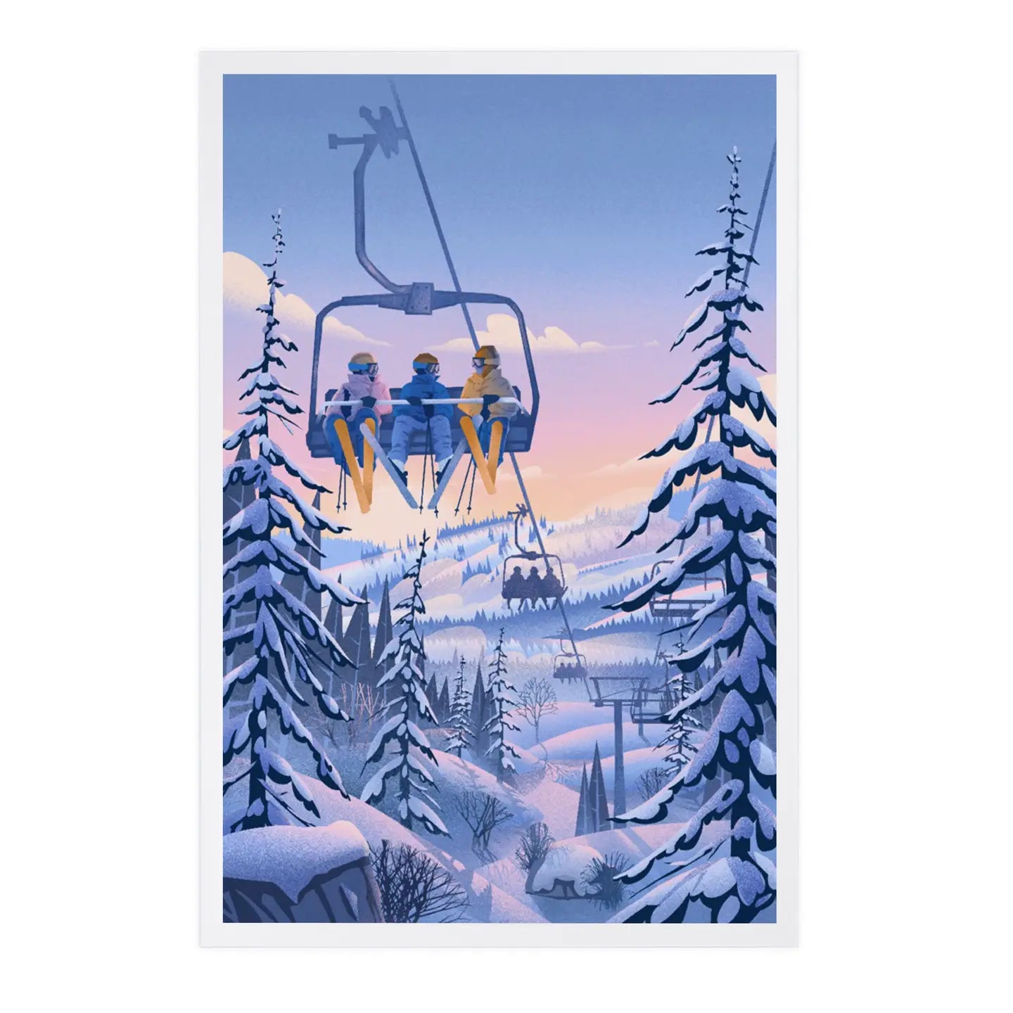 Chill On the Uphill Ski Lift