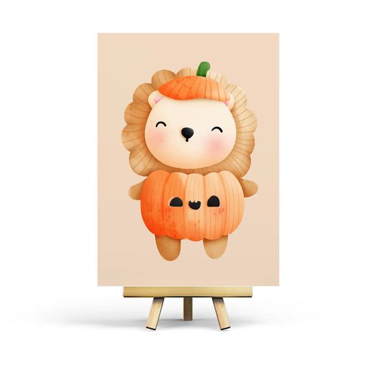 Halloween Lion Postcard