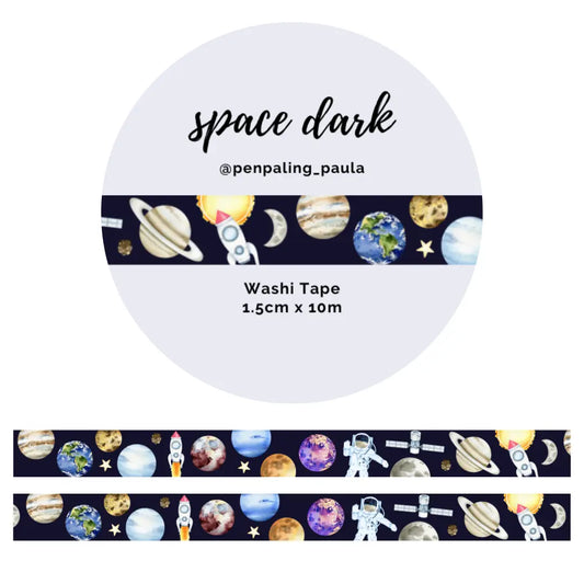 Space Washi Tape Dark