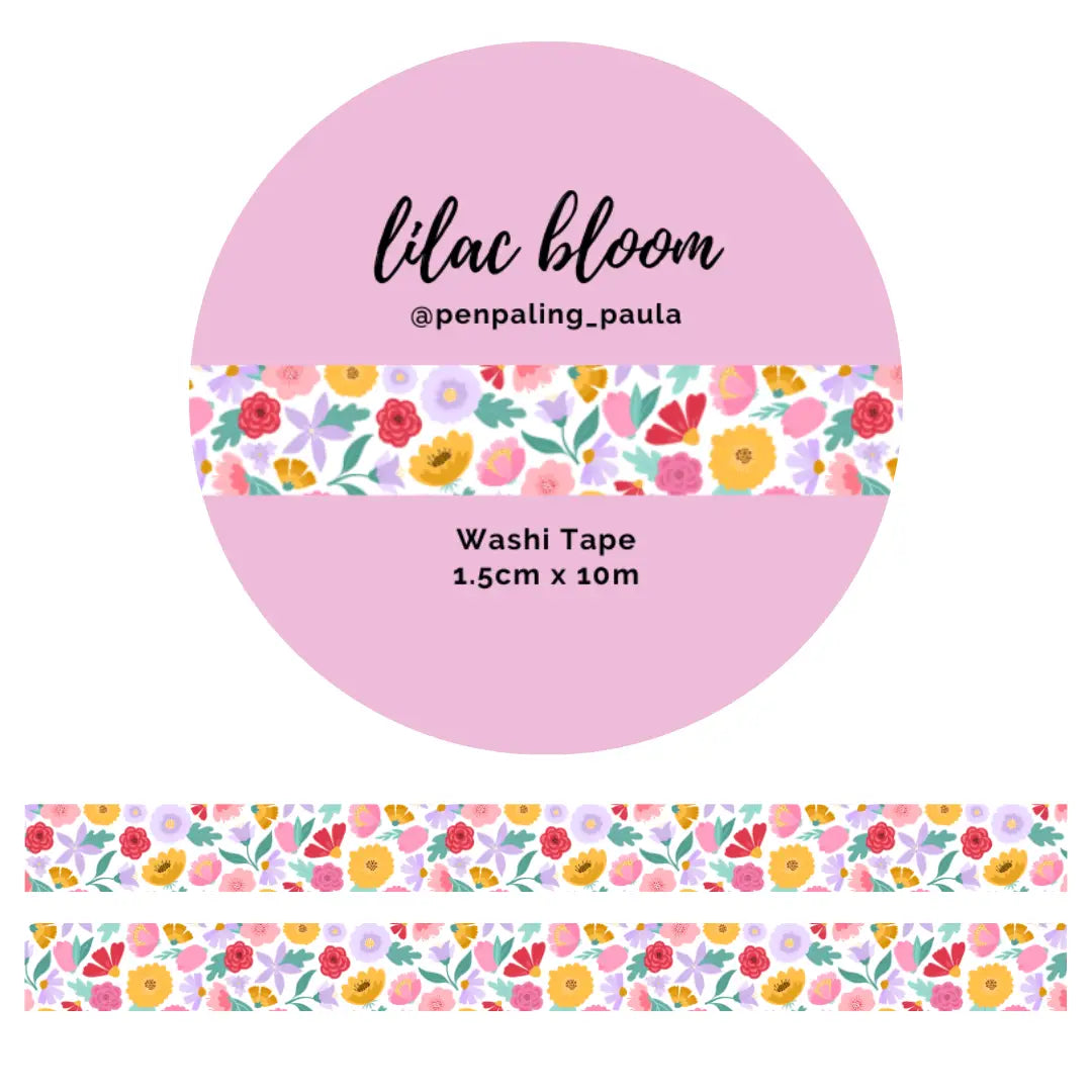 Lilac Bloom Washi Tape