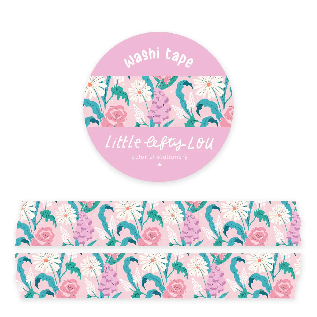 Spring Pink Flowers Washi Tape