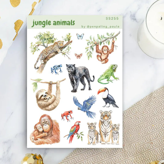 Jungle Animals Sticker Sheet