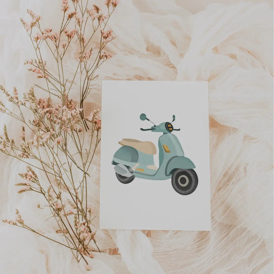 Scooter Postcard