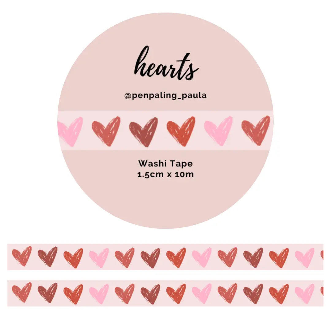 Hearts Washi Tape