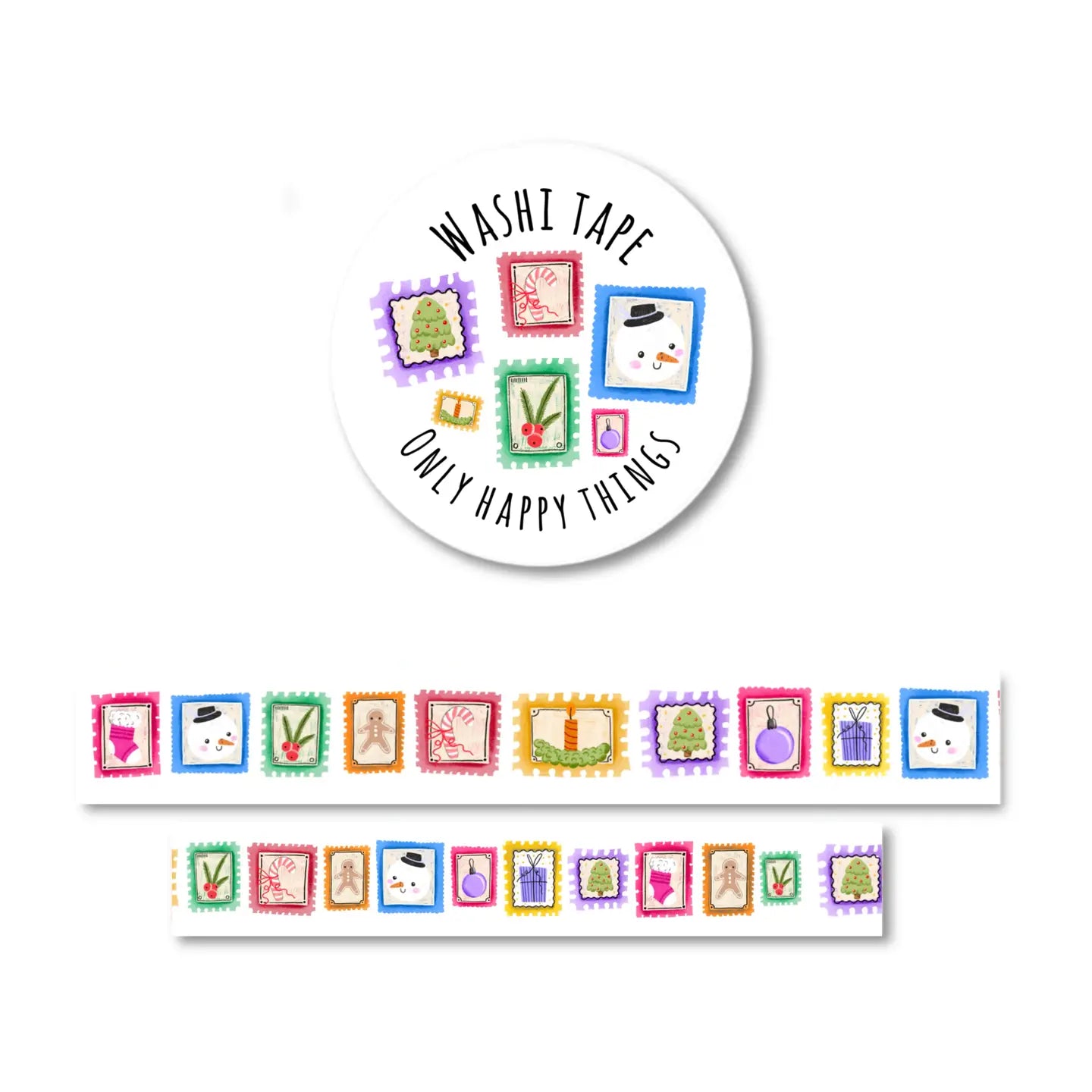 December Stamps Washi Tape