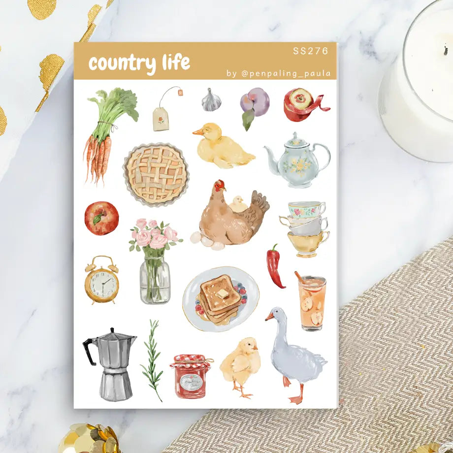 Country Life Sticker Sheet