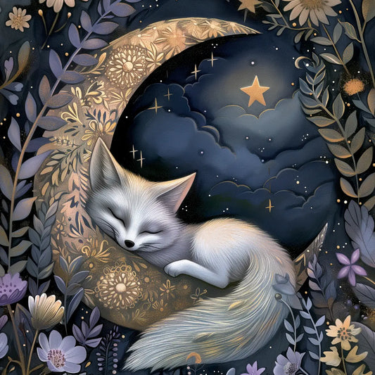 Moon Fox Postcard