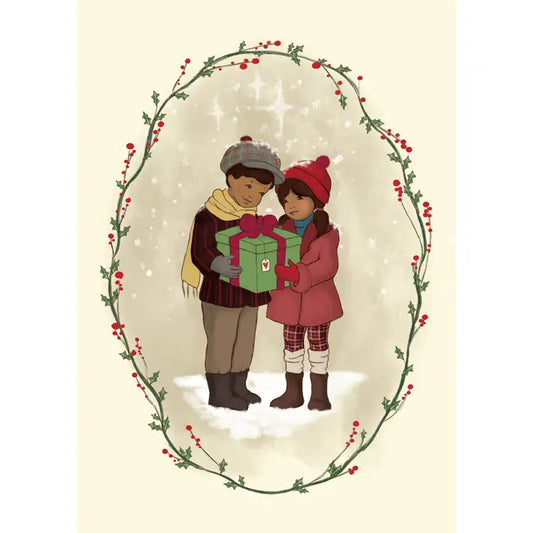 Belle & Boo Postcard "The Present"