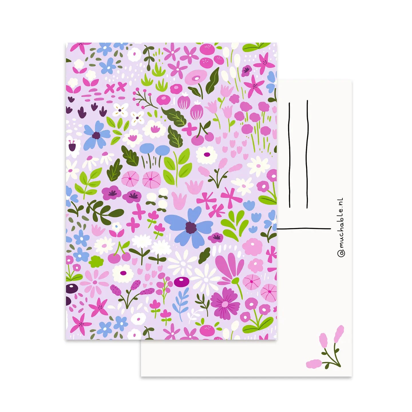 Small Flowers Postcard