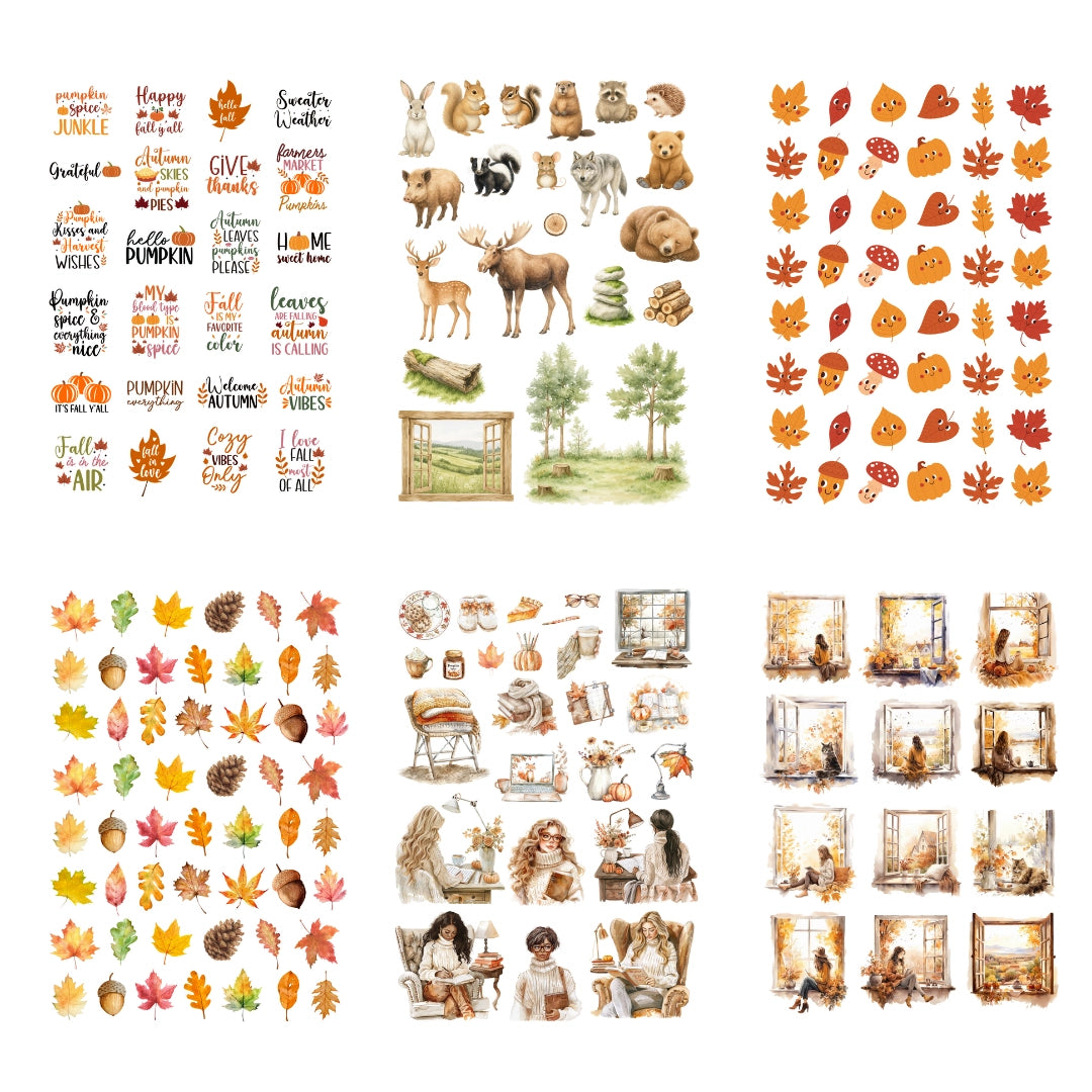 Autumn Sticker Book