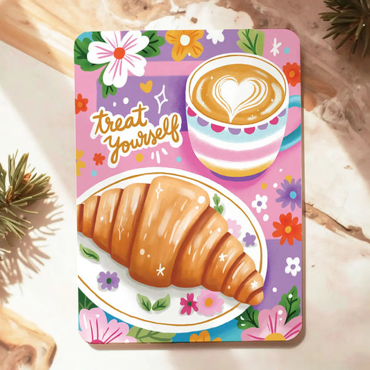 Croissants & Coffee Postcard