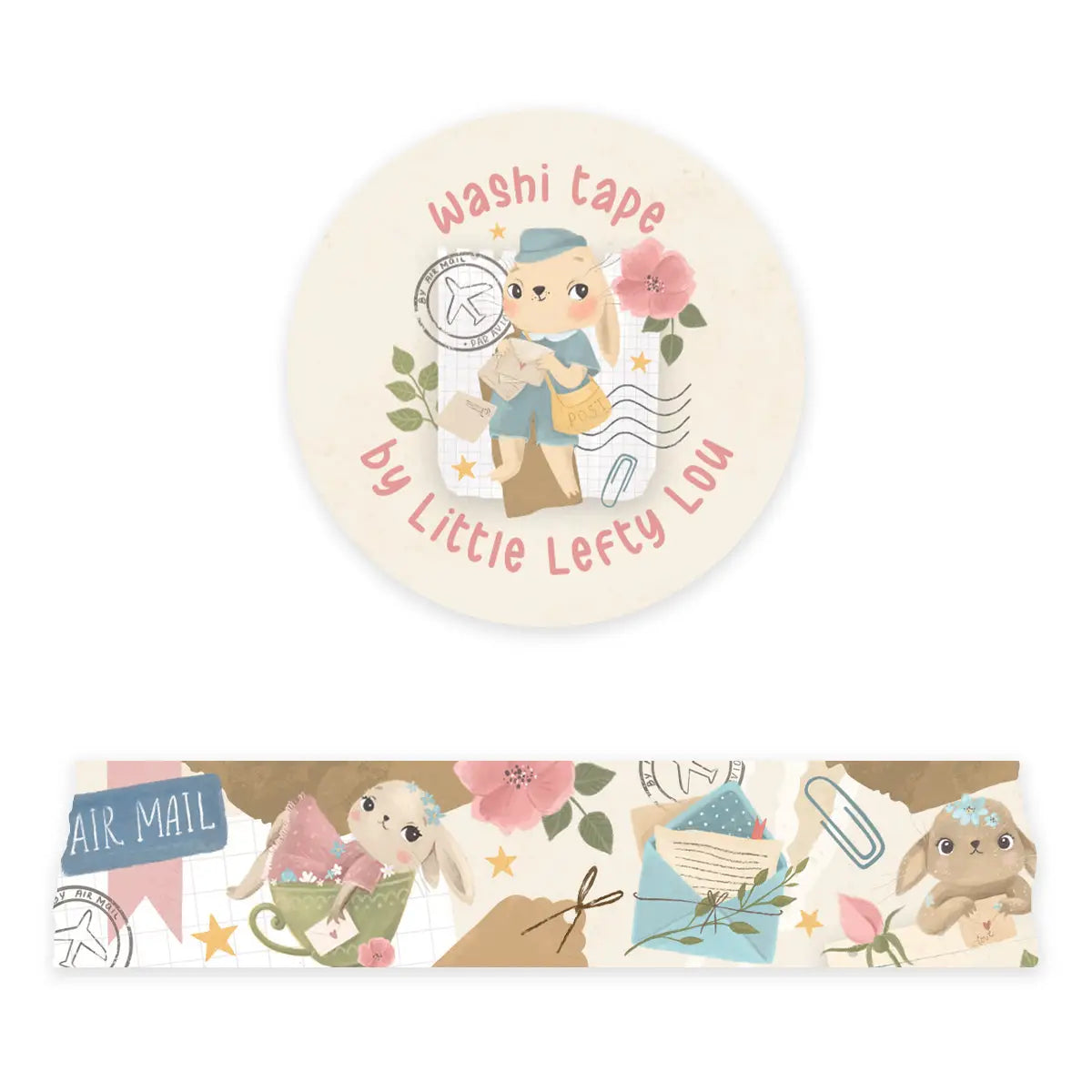 Bunny Mail Washi Tape (Wide)