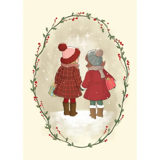Belle & Boo Postcard "Winter Girls"