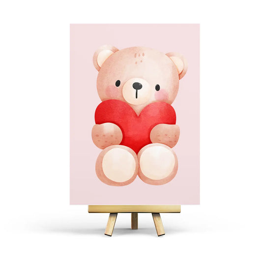 Valentine's Bear Postcard