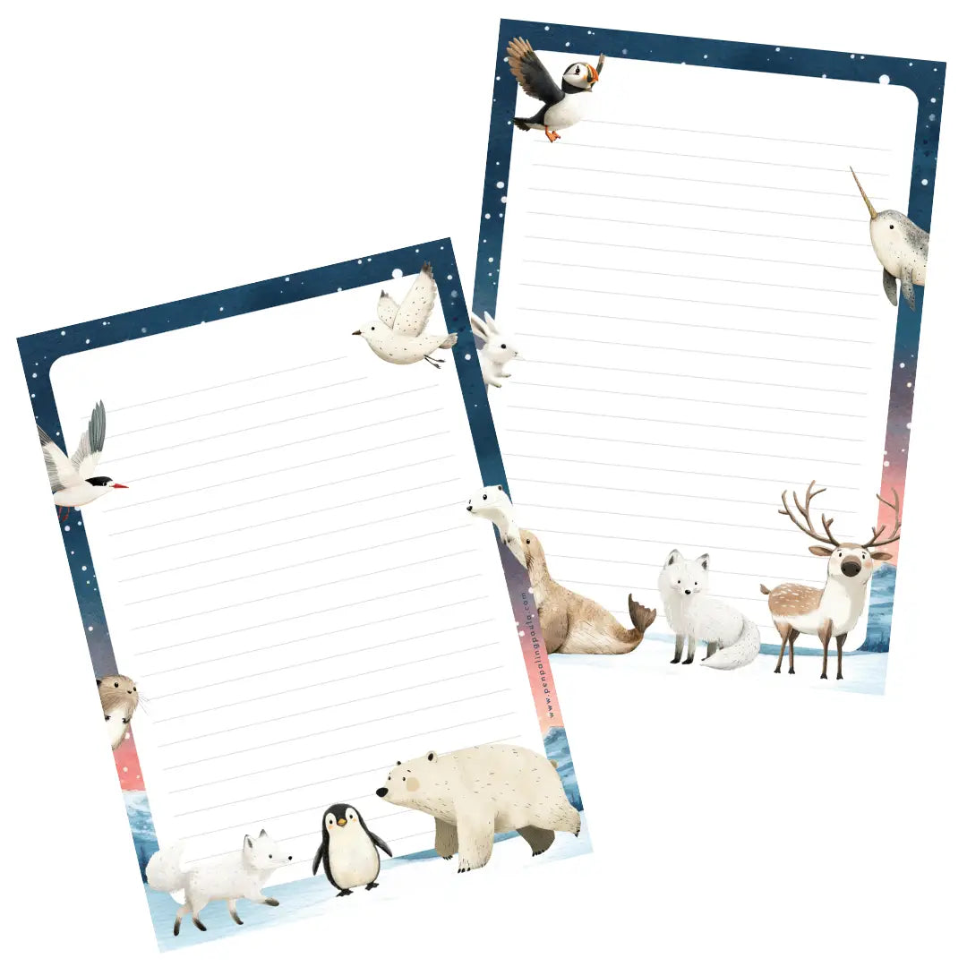 Arctic Animals Letter Pad
