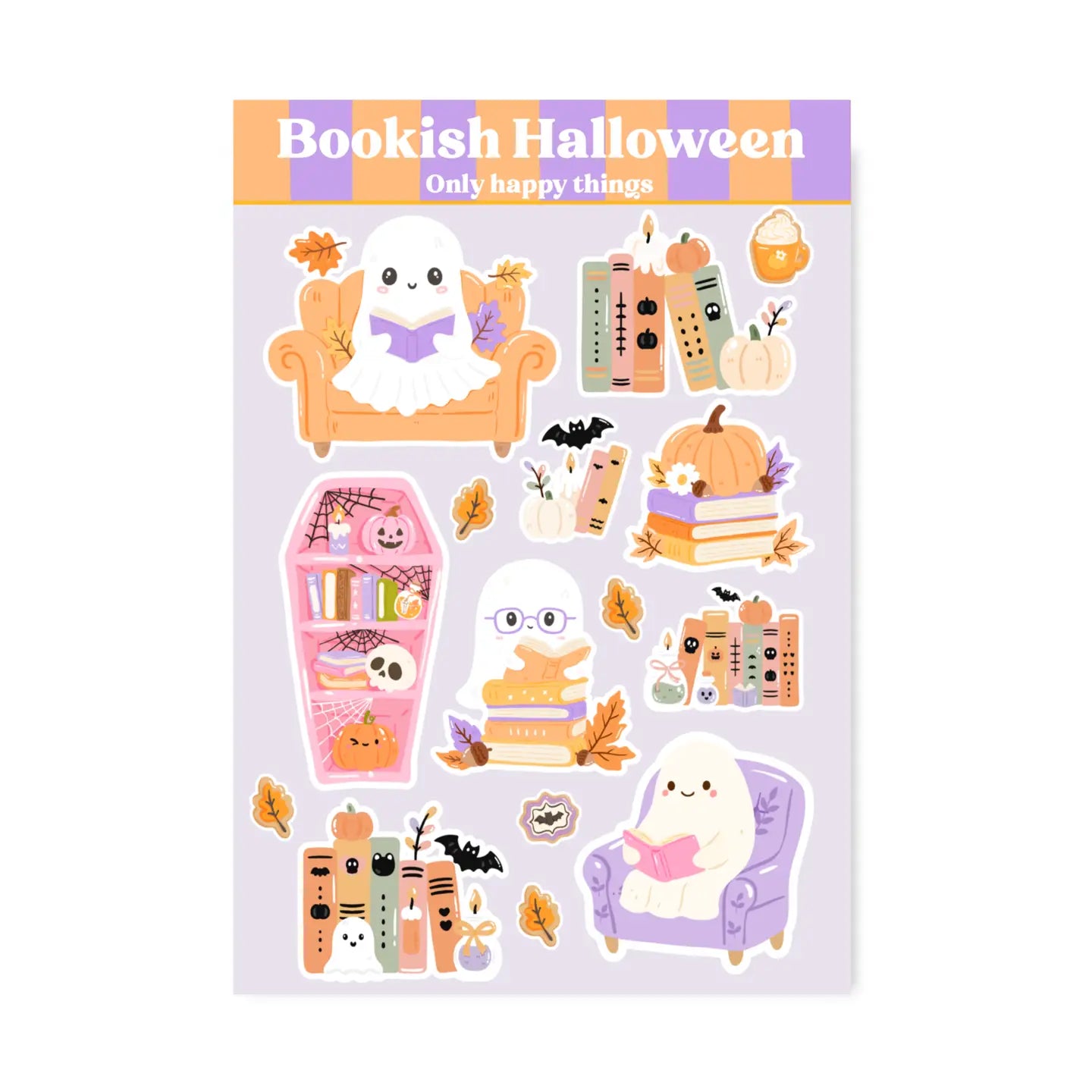 Bookish Halloween Sticker Sheet