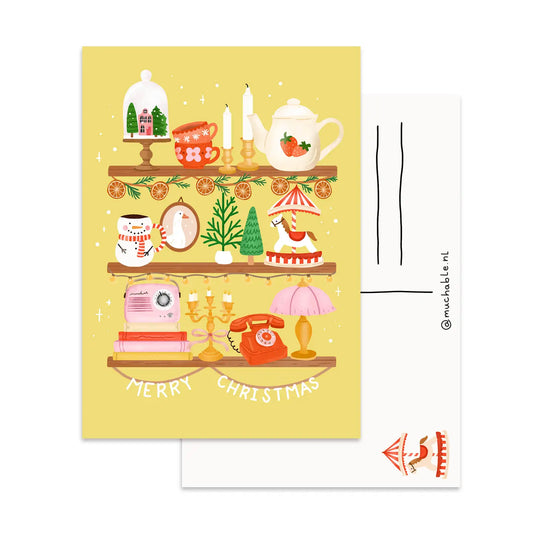 Cute Shelf Postcard