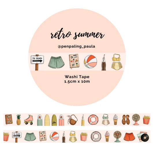 Retro Summer Washi Tape