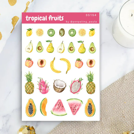 Tropical Fruits Sticker Sheet