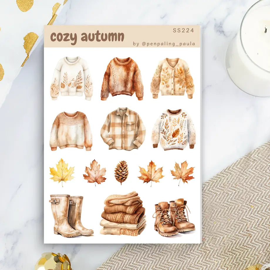 Cozy Autumn Sticker Sheet