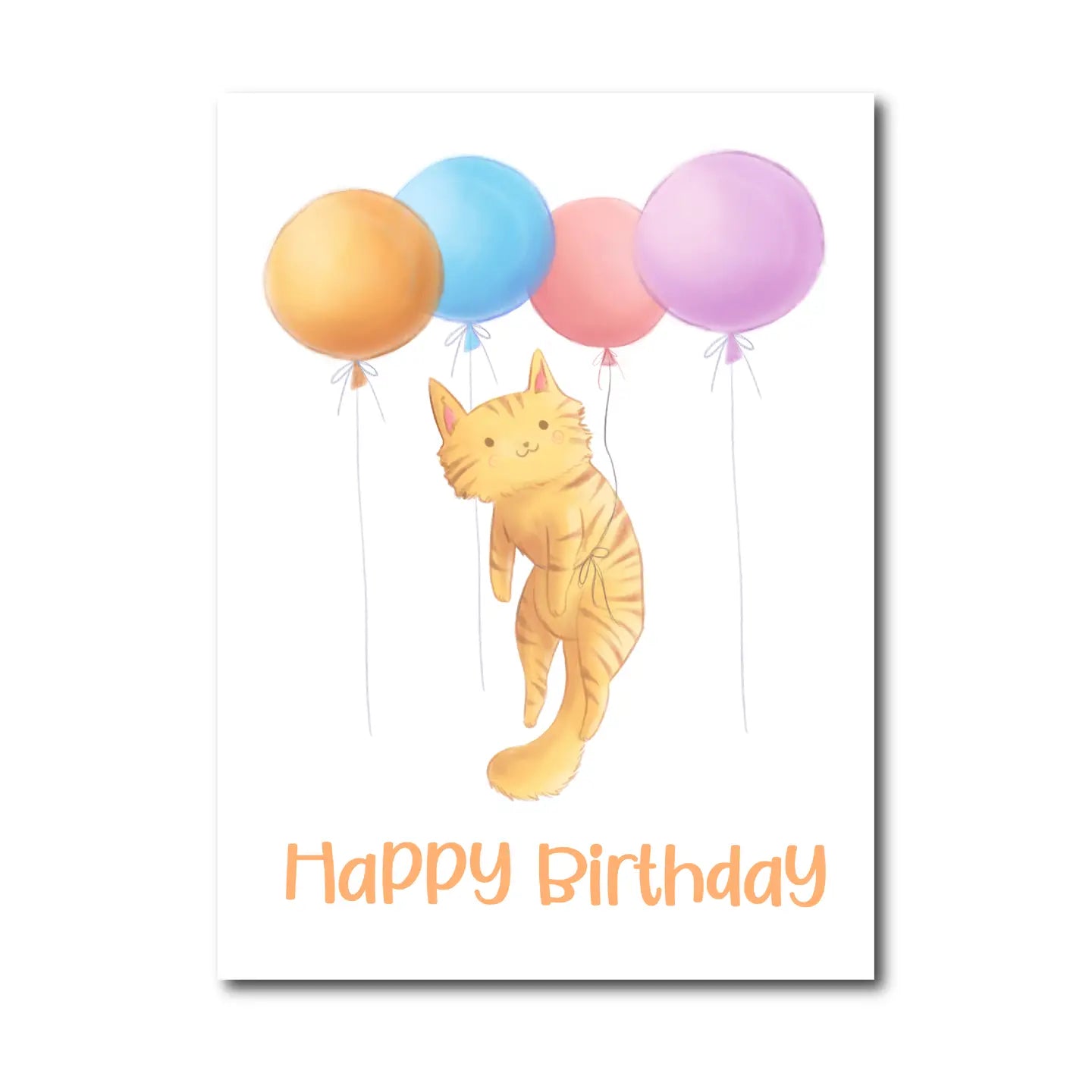 Happy Birthday Kitty Postcard